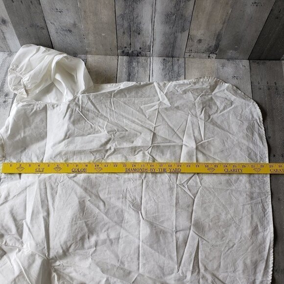 NWT - Bar III Plus Size 3/4-Sleeve Split Neckline White Top - Size 1X - Picture 5 of 6